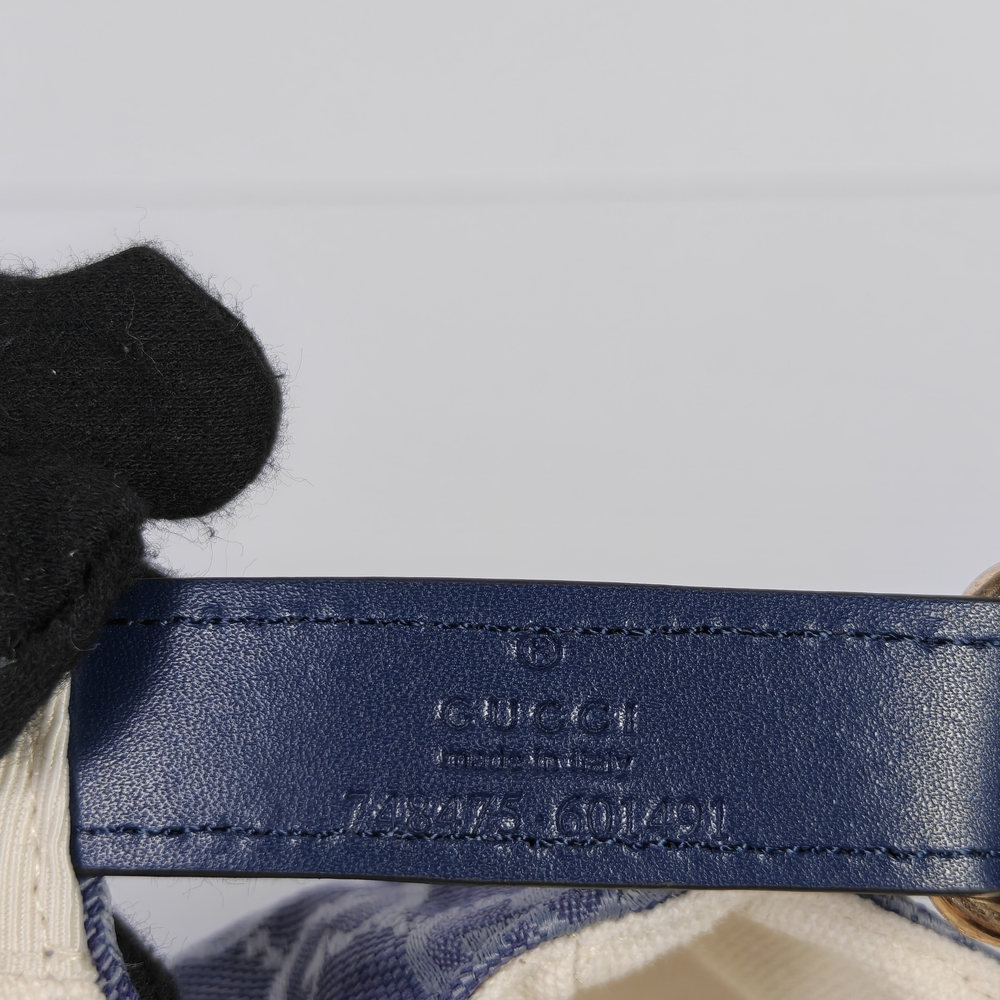 Gucci Blue Monogram Baseball Cap - Picture 4 of 4